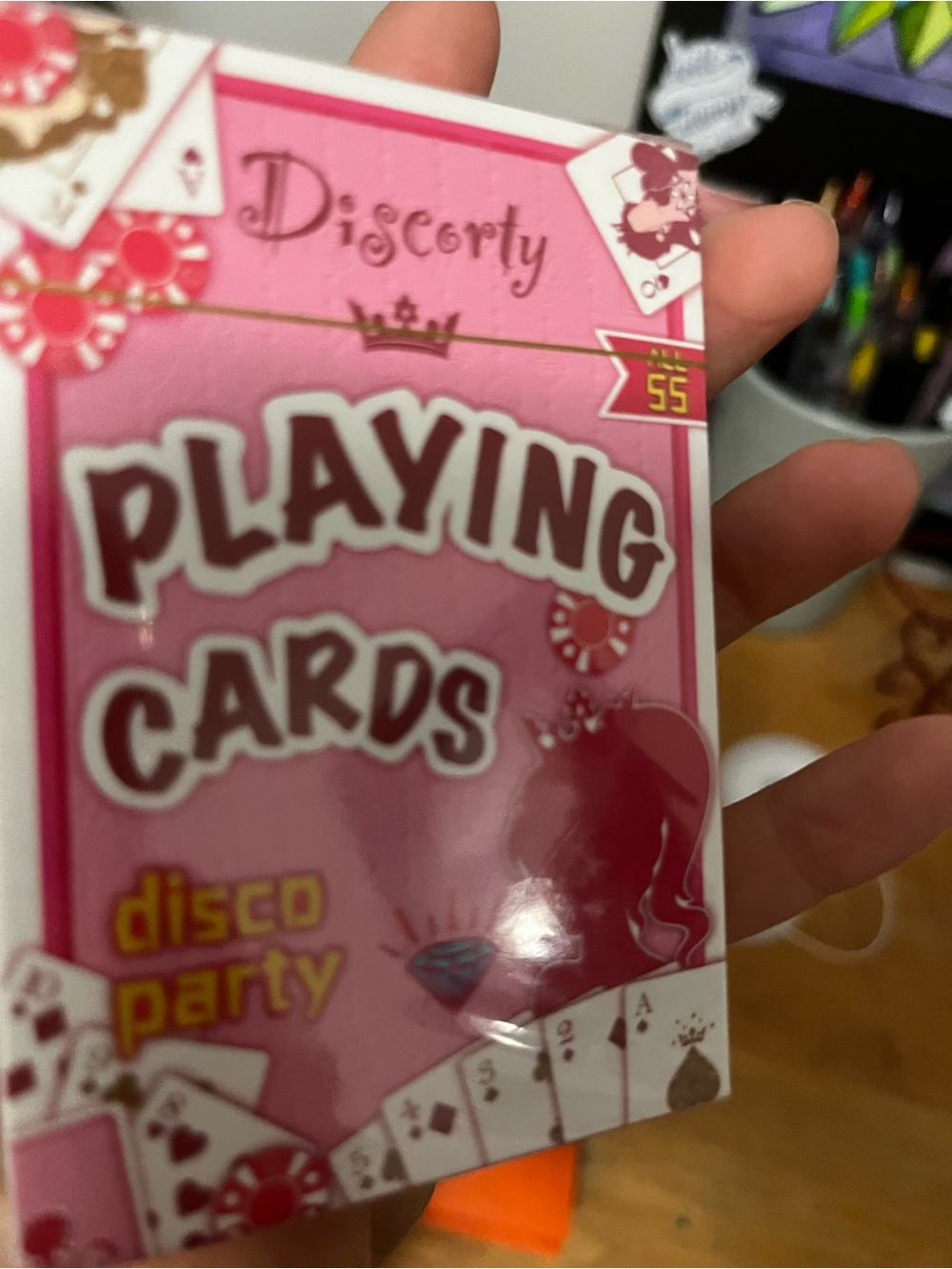 Pink Playing Cards - Disco Party unopened